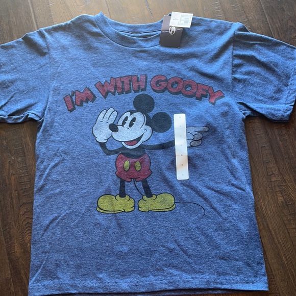 Disney Mickey “I’m with goofy” youth small tshirt - Picture 1 of 5